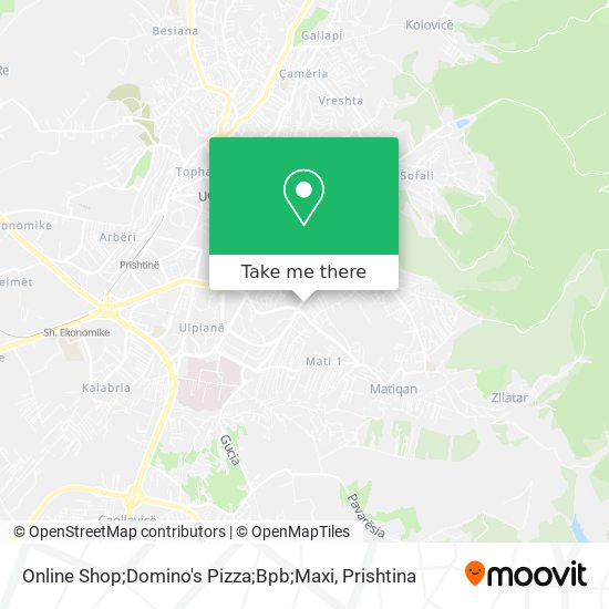 Online Shop;Domino's Pizza;Bpb;Maxi mapa