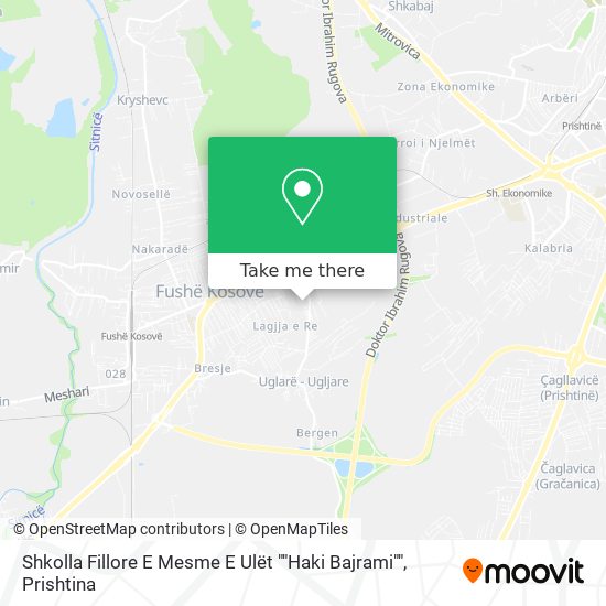 Shkolla Fillore E Mesme E Ulët ""Haki Bajrami"" map
