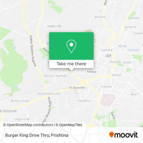 Burger King Drive Thru mapa