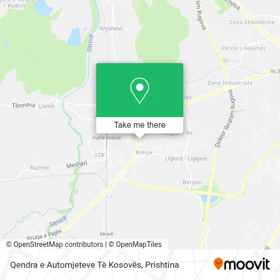 Qendra e Automjeteve Të Kosovës map