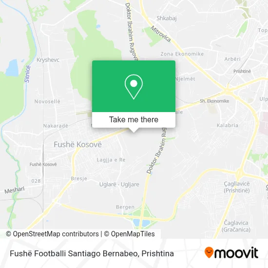 Fushë Footballi Santiago Bernabeo map