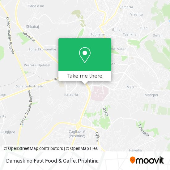 Damaskino Fast Food & Caffe mapa