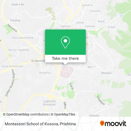 Montessori School of Kosova mapa