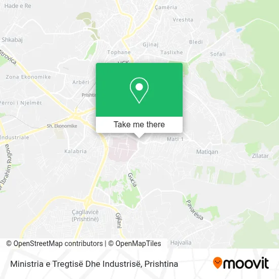 Ministria e Tregtisë Dhe Industrisë map