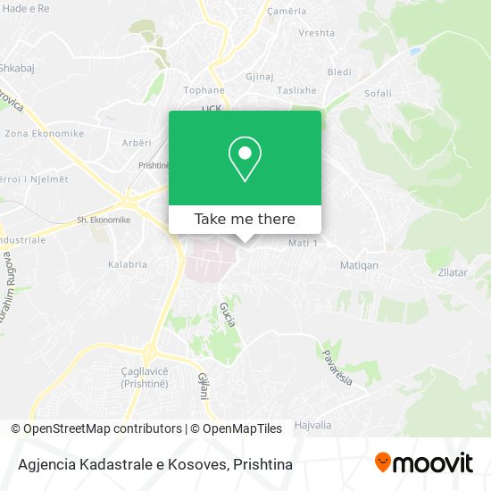 Agjencia Kadastrale e Kosoves map
