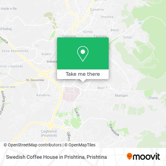 Swedish Coffee House in Prishtina map