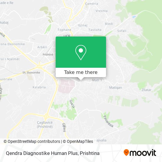 Qendra Diagnostike Human Plus mapa