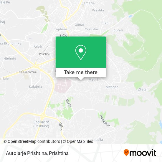 Autolarje Prishtina map