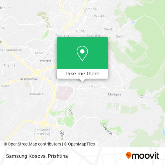 Samsung Kosova map