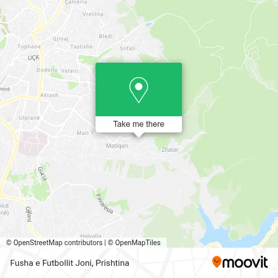 Fusha e Futbollit Joni map