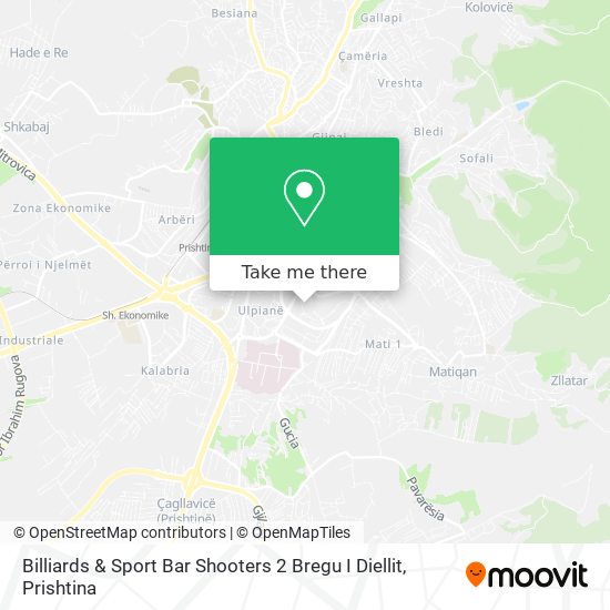 Billiards & Sport Bar Shooters 2 Bregu I Diellit map