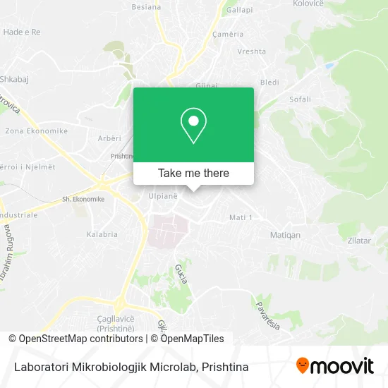 Laboratori Mikrobiologjik Microlab map