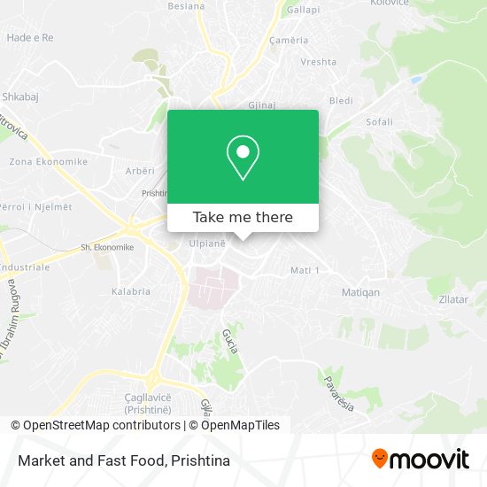 Market and Fast Food mapa