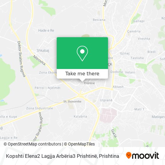 Kopshti Elena2 Lagjja Arbëria3 Prishtinë map