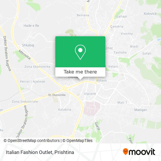Italian Fashion Outlet map