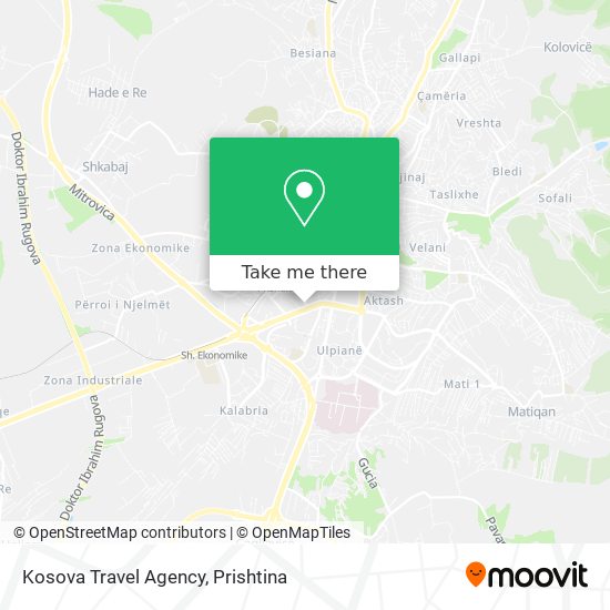 Kosova Travel Agency map