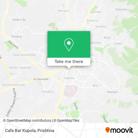 Cafe Bar Kupola map