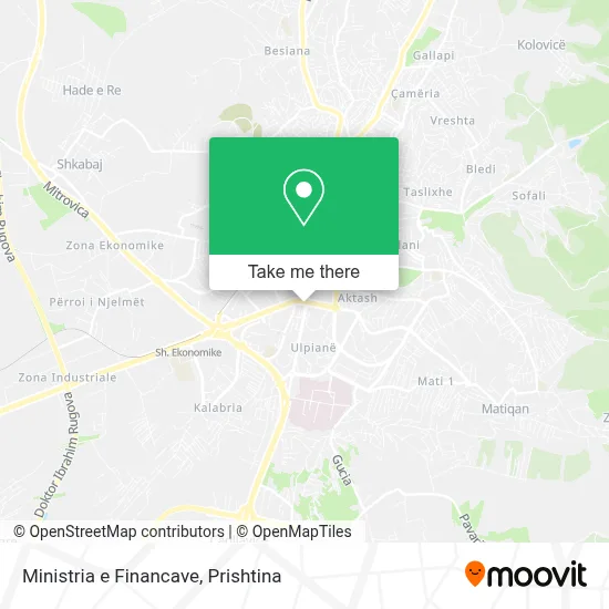 Ministria e Financave map