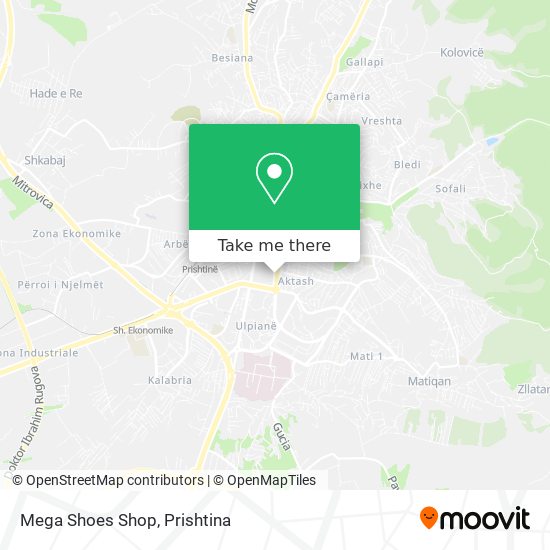 Mega Shoes Shop map