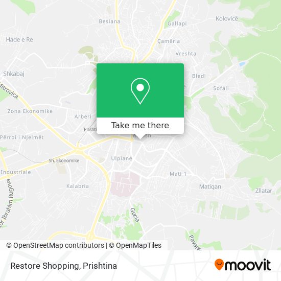 Restore Shopping mapa