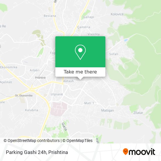Parking Gashi 24h mapa