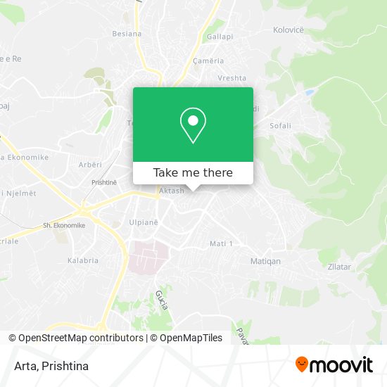 Arta map