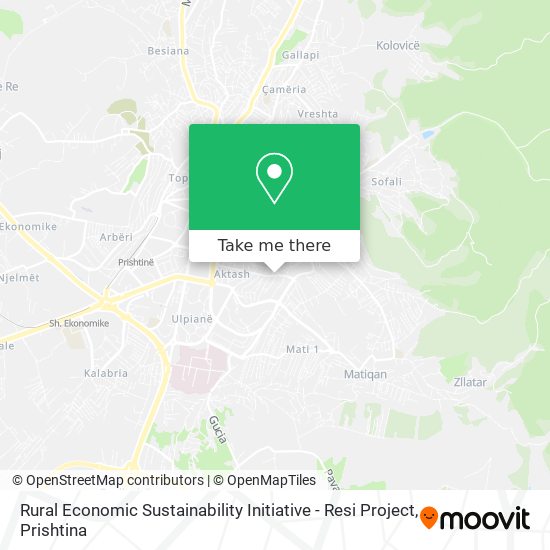 Rural Economic Sustainability Initiative - Resi Project map