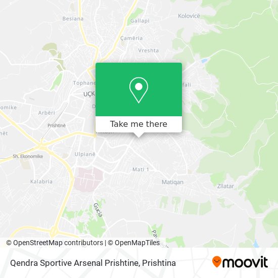 Qendra Sportive Arsenal Prishtine mapa