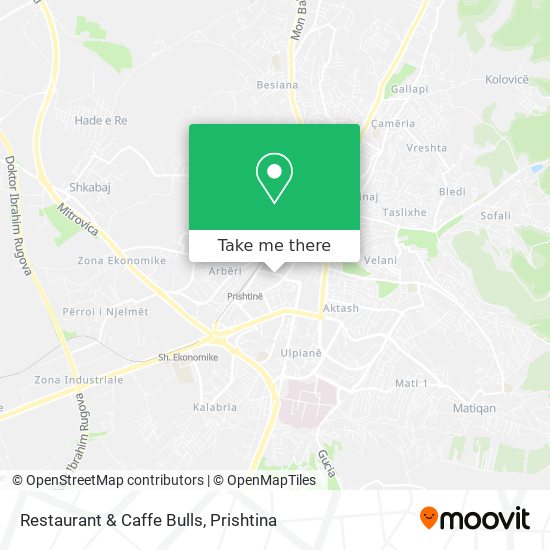 Restaurant & Caffe Bulls map