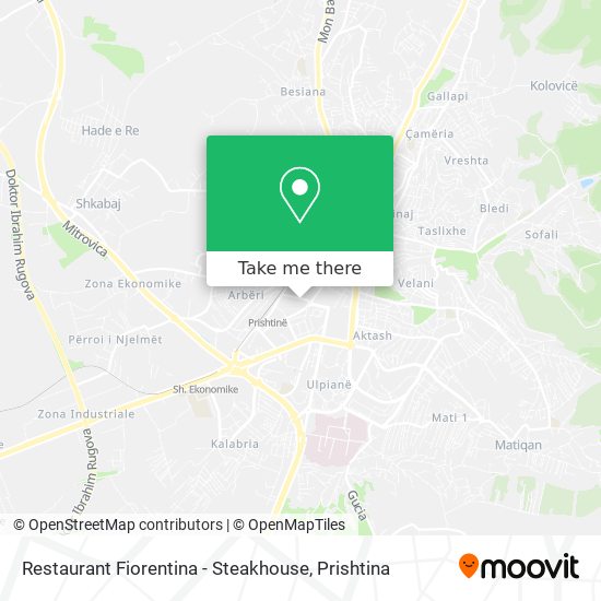 Restaurant Fiorentina - Steakhouse map