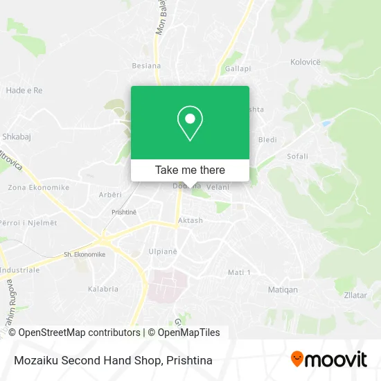 Mozaiku Second Hand Shop map