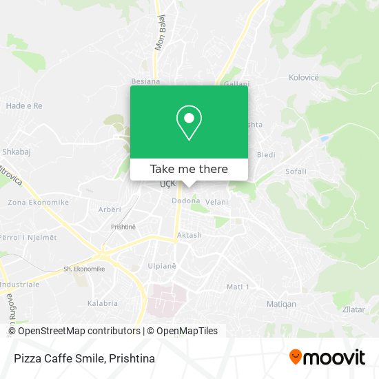 Pizza Caffe Smile map