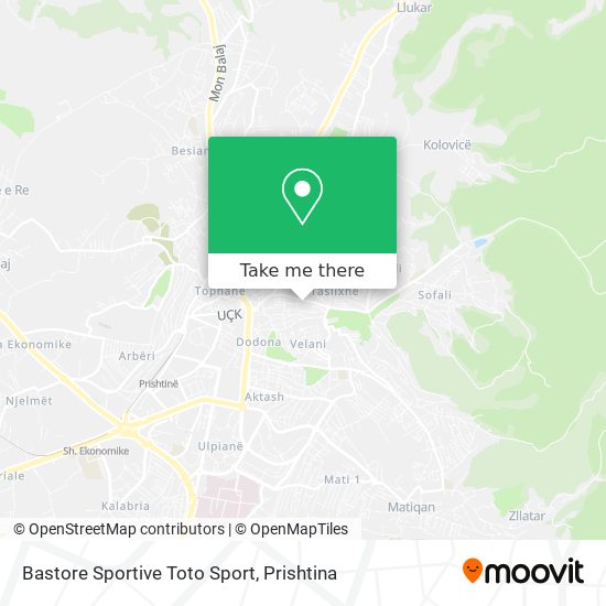 Bastore Sportive Toto Sport map