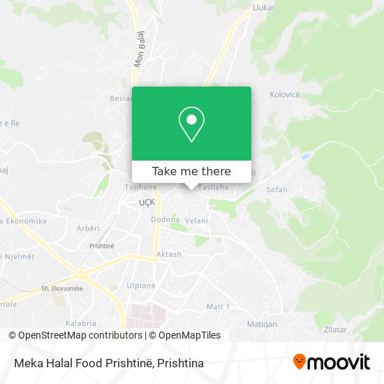 Meka Halal Food Prishtinë mapa