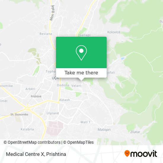 Medical Centre X map
