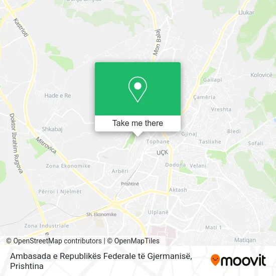 Ambasada e Republikës Federale të Gjermanisë map