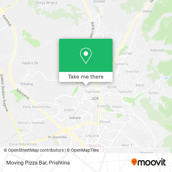 Moving Pizza Bar map