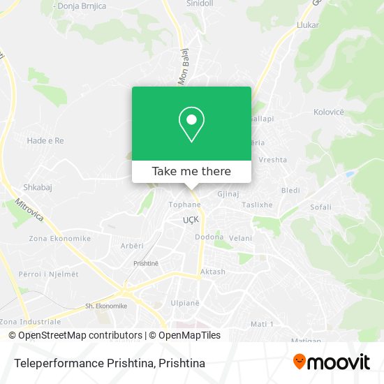 Teleperformance Prishtina mapa