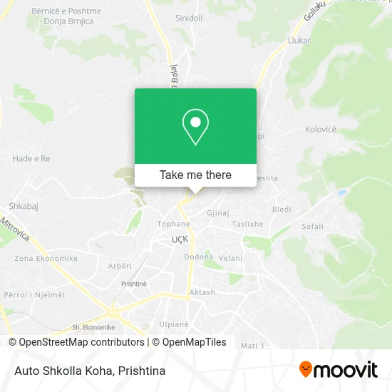 Auto Shkolla Koha map