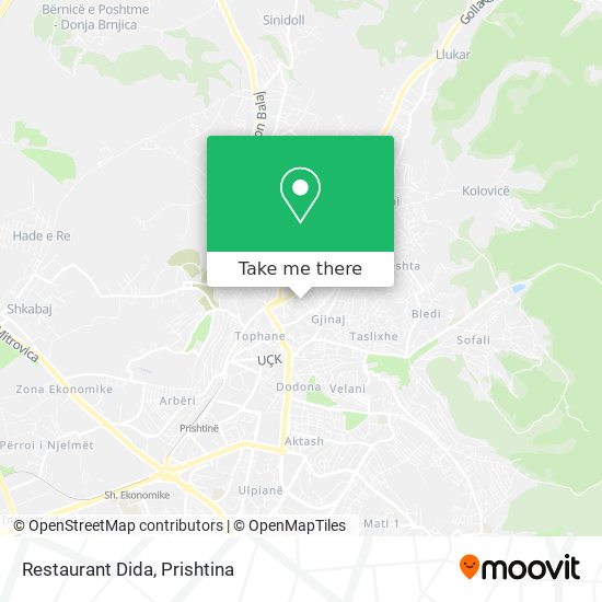 Restaurant Dida map