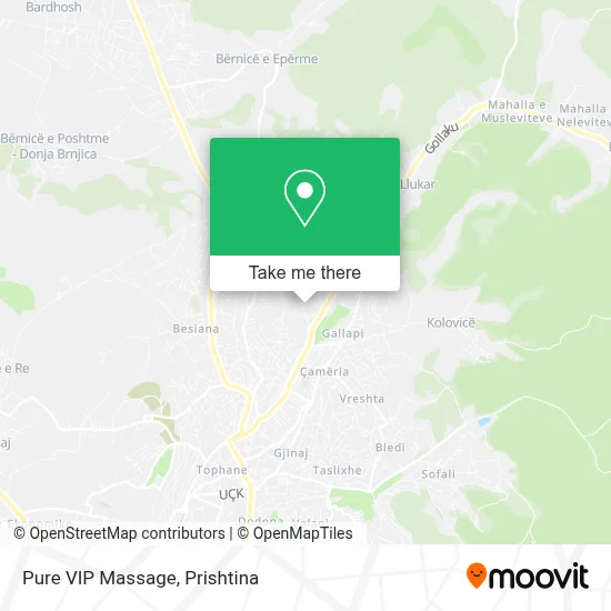 Pure VIP Massage map