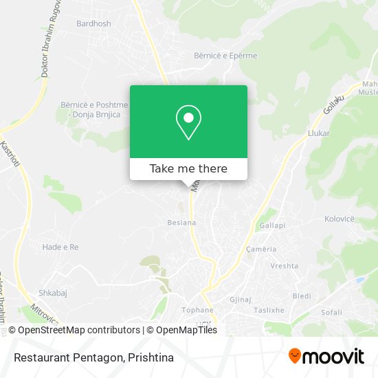 Restaurant Pentagon map