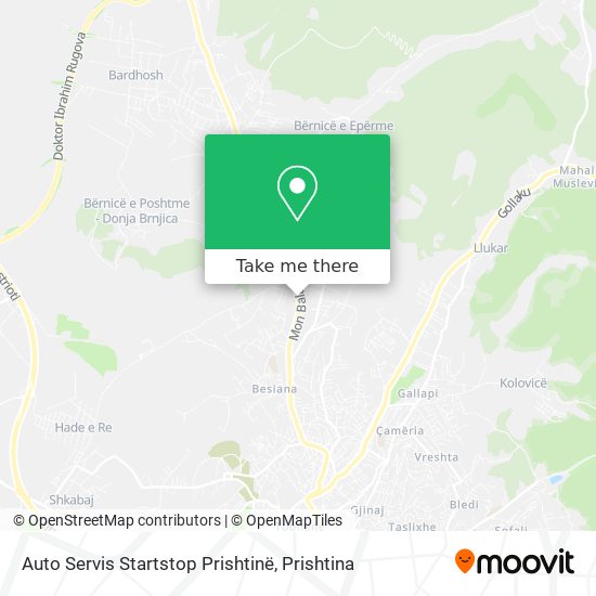 Auto Servis Startstop Prishtinë mapa