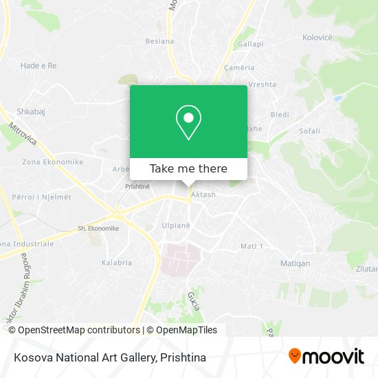 Kosova National Art Gallery map