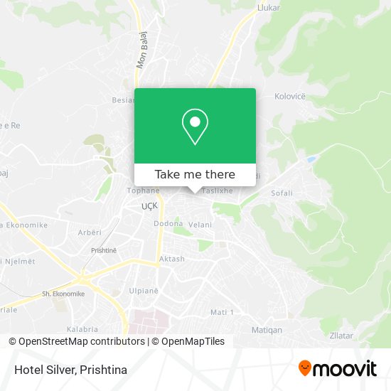 Hotel Silver map