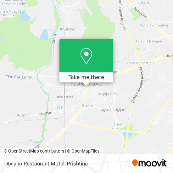 Aviano Restaurant Motel mapa