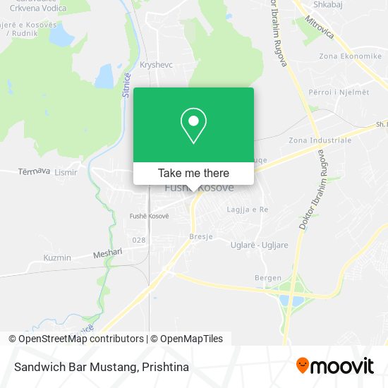 Sandwich Bar Mustang mapa