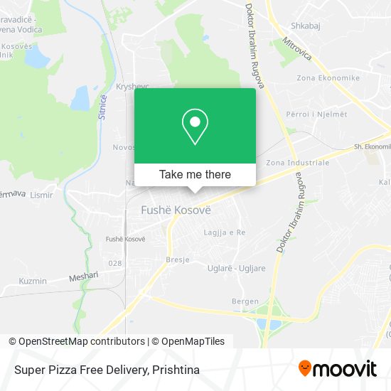 Super Pizza Free Delivery map