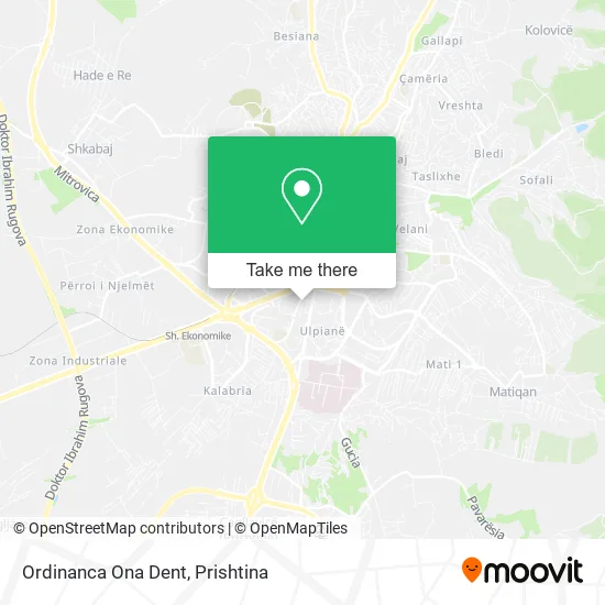 Ordinanca Ona Dent map