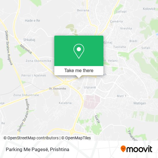 Parking Me Pagesë map